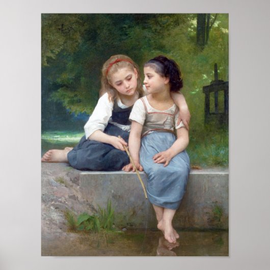 Sisters, Bouguereau Poster (Voorkant)