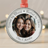 Sisters by Blood Besties beroemd gemaakt door Choi Metalen Ornament