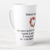 Sisters By Heart Beste Vrienden Koffie/Latte Mok (Linkerhoek)