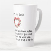 Sisters By Luck Beste Vrienden Koffie/Latte Mok (Rechterhoek)