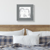 "Sister's" Collectie Custom Wall Art Canvas Afdruk (Insitu (Slaapkamer))
