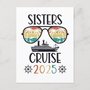 Sisters Cruise 2025 Familie Matching Trip Briefkaart