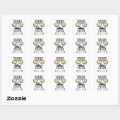 Sisters Cruise 2025 Familie Matching Trip Vierkante Sticker (Vel)