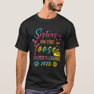 Sisters Cruise 2025 Unisex Zwart T-shirt
