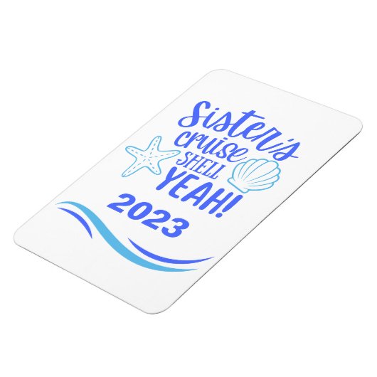 Sisters Cruise Shell Ja Stateroom Magnet Magneet (Linkerzijde)
