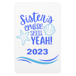 Sisters Cruise Shell Ja Stateroom Magnet Magneet