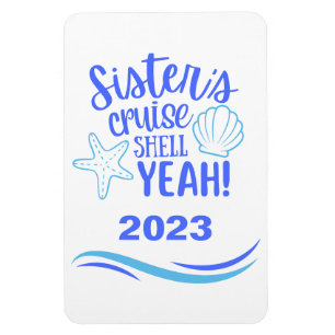 Sisters Cruise Shell Ja Stateroom Magnet Magneet