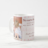 Sisters Custom Photo Mug – Personalized Gift Koffiemok (Voorkant links)