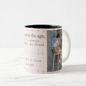 Sisters Custom Photo Mug – Personalized Gift Tweekleurige Koffiemok (Voorkant rechts)
