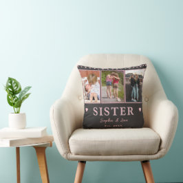 Sisters Custom Photo Pillow – Personalized Gift Kussen