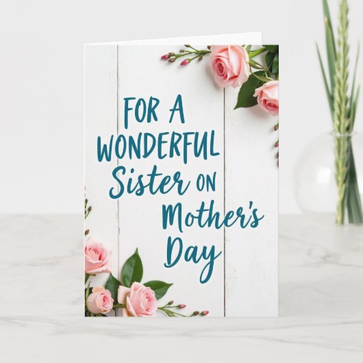 Sisters Day Houten Plank Kaart (Voorkant)