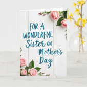 Sisters Day Houten Plank Kaart (Gele Bloem)
