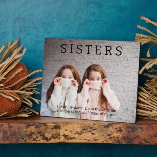 Sisters Dictionary Definitie Fun Fotoplaat (Zijkant)