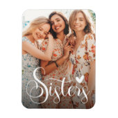 Sisters Elegant Photo Magneet (Verticaal)