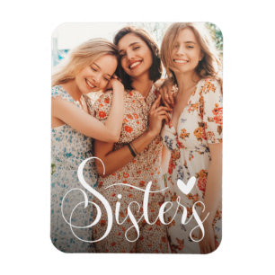 Sisters Elegant Photo Magneet