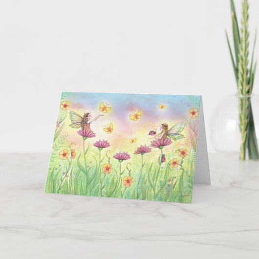 Sisters Fairy Wenskaart Kaart (Voorkant)