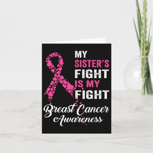 Sister's Fight is mijn strijd tegen borstkanker be Kaart (Voorkant)