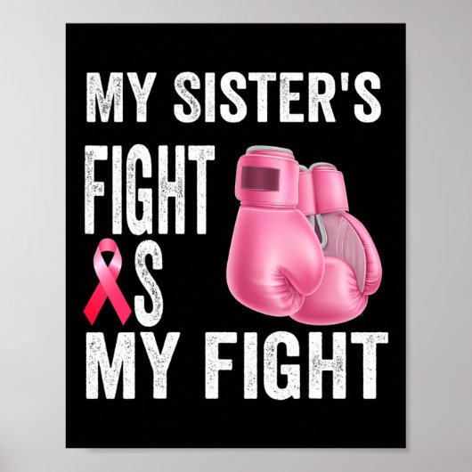 Sister's Fight is mijn strijd tegen borstkanker be Poster (Voorkant)