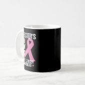 Sisters Fight is mijn strijd tegen borstkanker bew Koffiemok (Voorkant links)