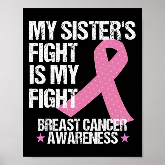 Sisters Fight is mijn strijd tegen borstkanker bew Poster (Voorkant)