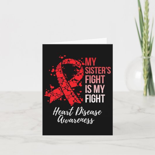 Sister's Fight is mijn strijd tegen hartziekte bew Kaart (Voorkant)