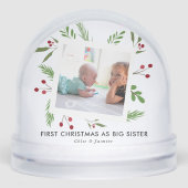 Sister's First Christmas Photo Holly Sneeuwbol (Voorkant)
