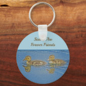 Sisters for ever Friends Ducklings Mosaic Sibling Sleutelhanger (Voorkant)
