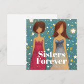 Sisters Forever Bedankkaart (Voorkant / Achterkant)