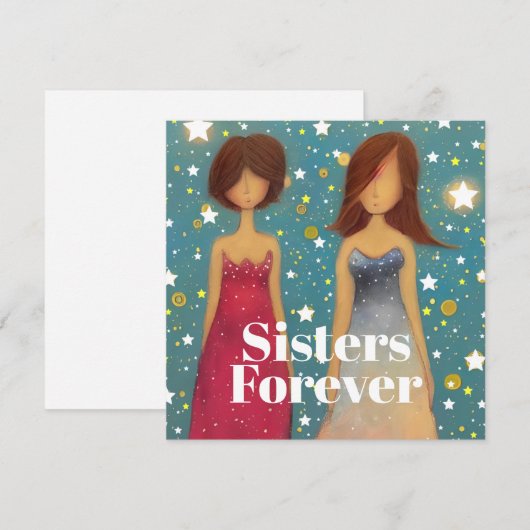 Sisters Forever Bedankkaart (Voorkant / Achterkant)