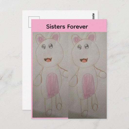 Sisters Forever Briefkaart (Voorkant / Achterkant)