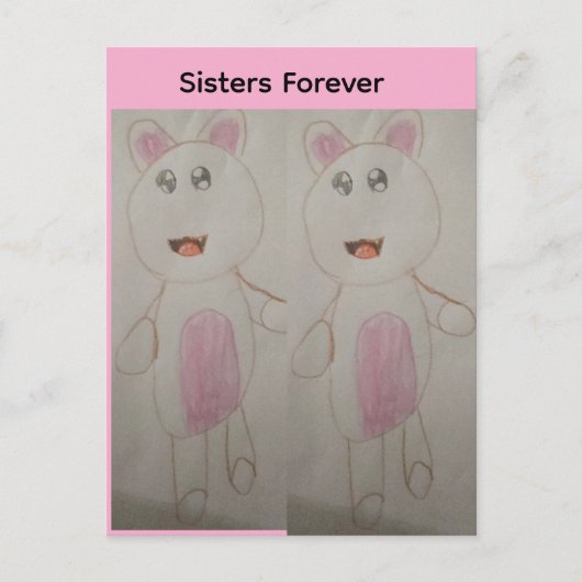 Sisters Forever Briefkaart (Voorkant)