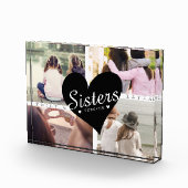 Sisters Forever Collage Heart Script Photo Fotoblokken (Rechts)