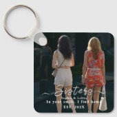 Sisters Forever – Custom Photo Keychain (Voorkant)