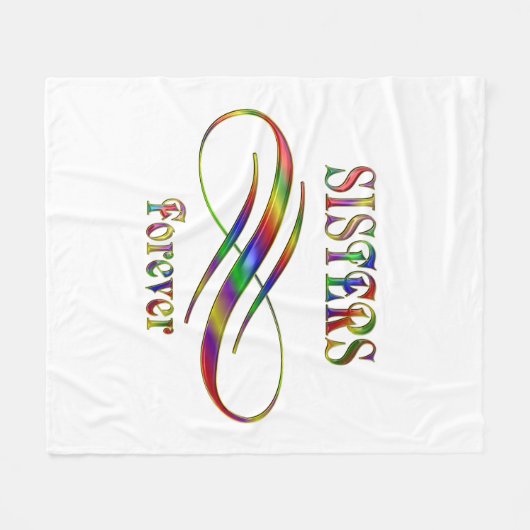 Sisters Forever Fleece Deken (Voorkant (Horizontaal))