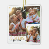 Sisters Forever Fotoherinnering Keramisch Ornament (Links)