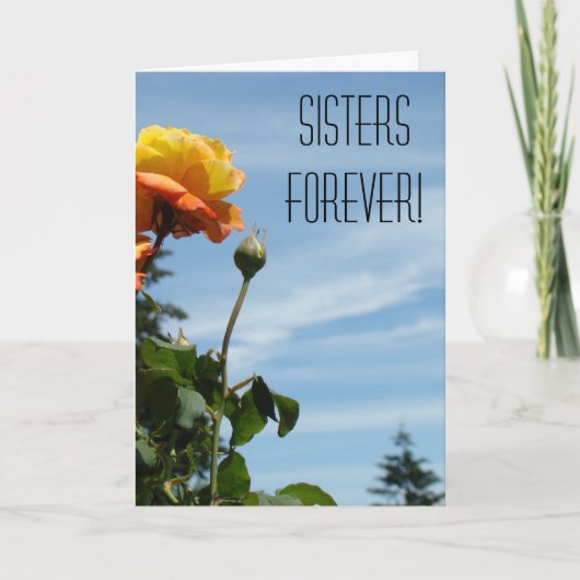 Sisters Forever! kaarten Bedankt Great Sister (Voorkant)