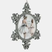 Sisters Forever Keramisch Ornament – Elegante Past (Links)