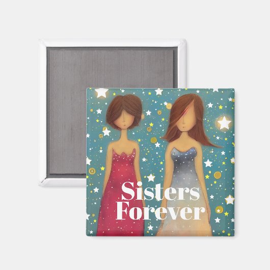 Sisters Forever Magneet (Voorkant / Achterkant)
