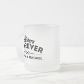 Sisters Forever - Namen invoegen Matglas Koffiemok (Voorkant links)