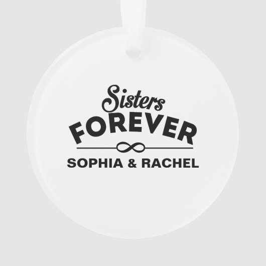 Sisters Forever Ornament (achterkant)