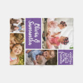 Sisters Foto Collage Best Friends Trendy Fleece Deken (Voorkant (Horizontaal))