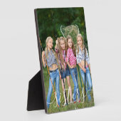 Sisters Foto White Script Typography Overlay Fotoplaat (Zijkant)