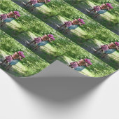 Sisters Friendship in Rustic Spring Country Cadeaupapier (Hoek)