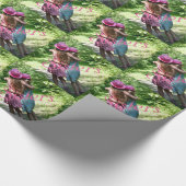 Sisters Friendship in Rustic Spring Country Cadeaupapier (Hoek)