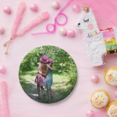 Sisters Friendship in Rustic Spring Country Papieren Bordje (Feest)