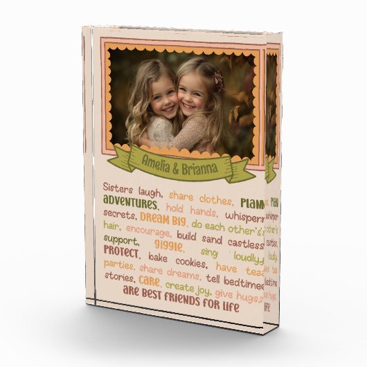 Sisters Hart ontroerend & sentimenteel Fotoblok (Rechts)