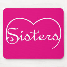 Sisters hart wit script