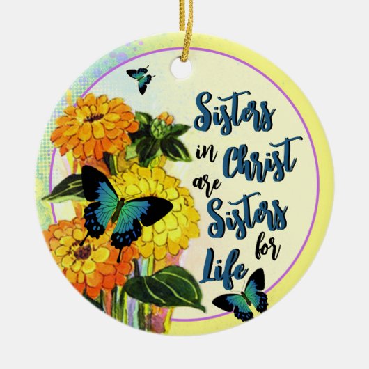 Sisters in Christus Keramisch Ornament (Voorkant)