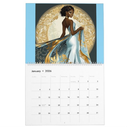  SISTERS IN ELEGANCE 2026 Calendar Kalender (Jan 2026)