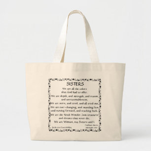 SISTERS Jumbo Canvas tas